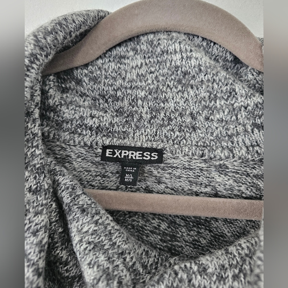Express heathered cowl neck sweater - Picture 2 of 3